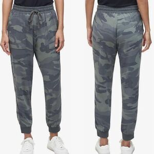 Splendid Camo Boardwalk Jogger Pants XL Army Green Rayon Casual Loungewear Warco